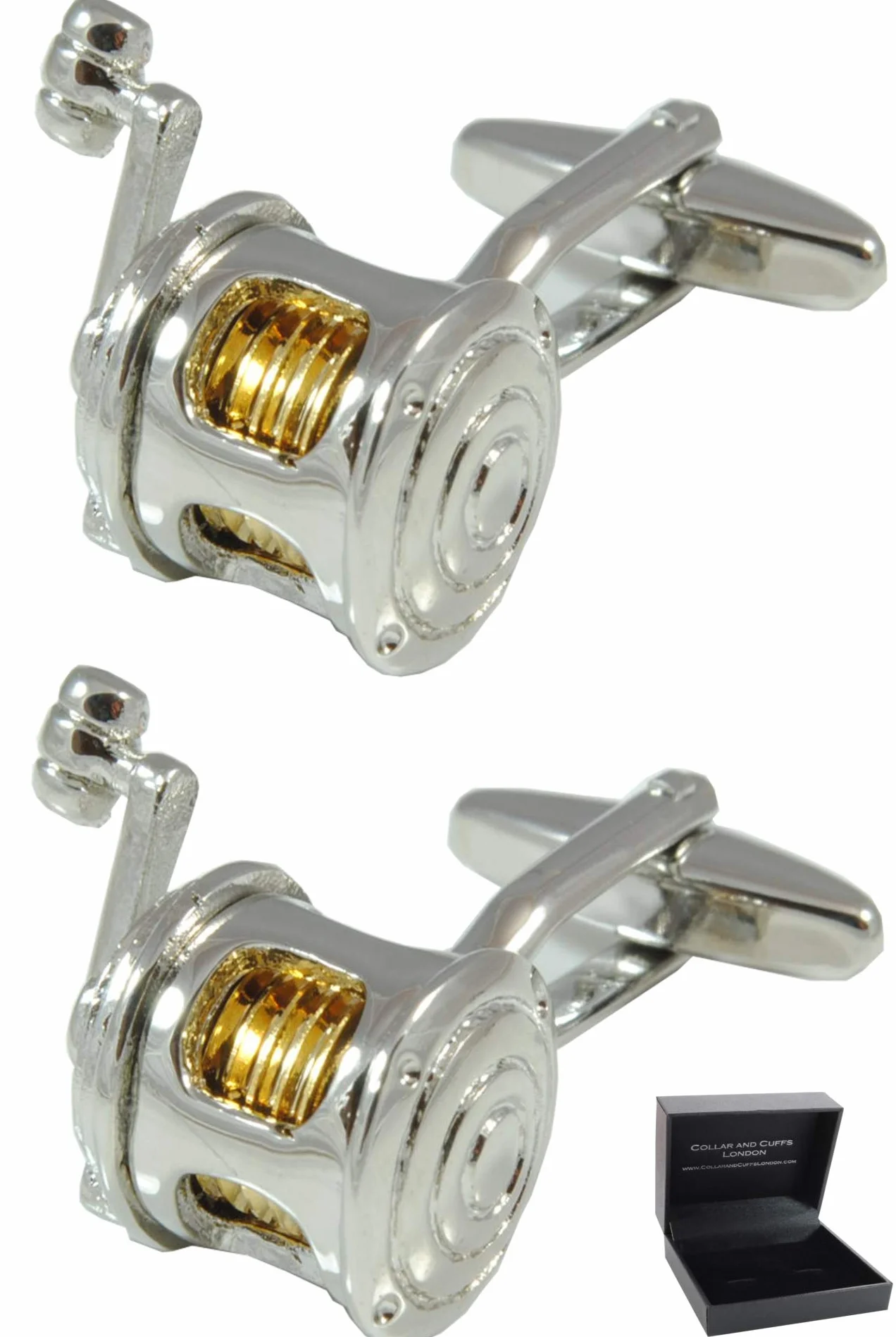 Collar And Cuffs London Cufflinks for Men Hobbies - Novelty Metal Designer Fun Cufflinks - with Box - Solid Brass Metal - Hobbies - One Pair