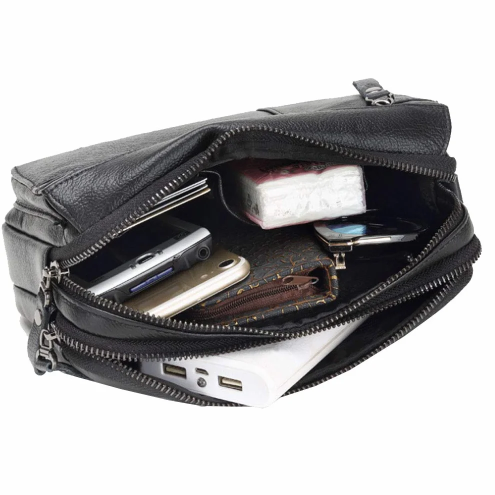 Pochette in pelle borsa da polso per uomo donna viaggi d'affari all'aperto organizzatore cinturino da polso marsupio portamonete portamonete tasca multipla porta telefono iPhone 7 Plus/8/8 Plus/X, #01