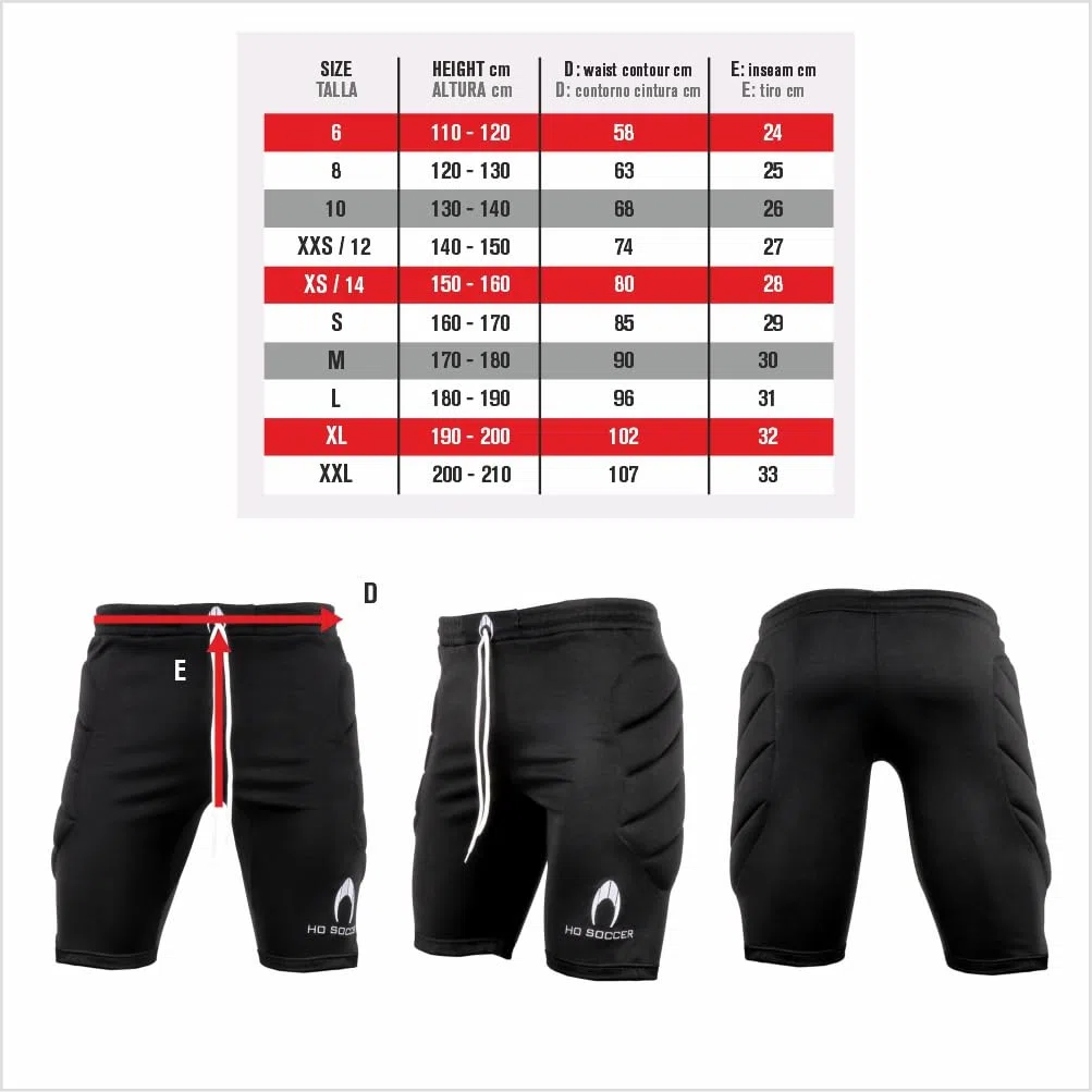 Ho Soccer - Short Koncept Senior, Pantaloncini da Portiere Unisex - Adulto