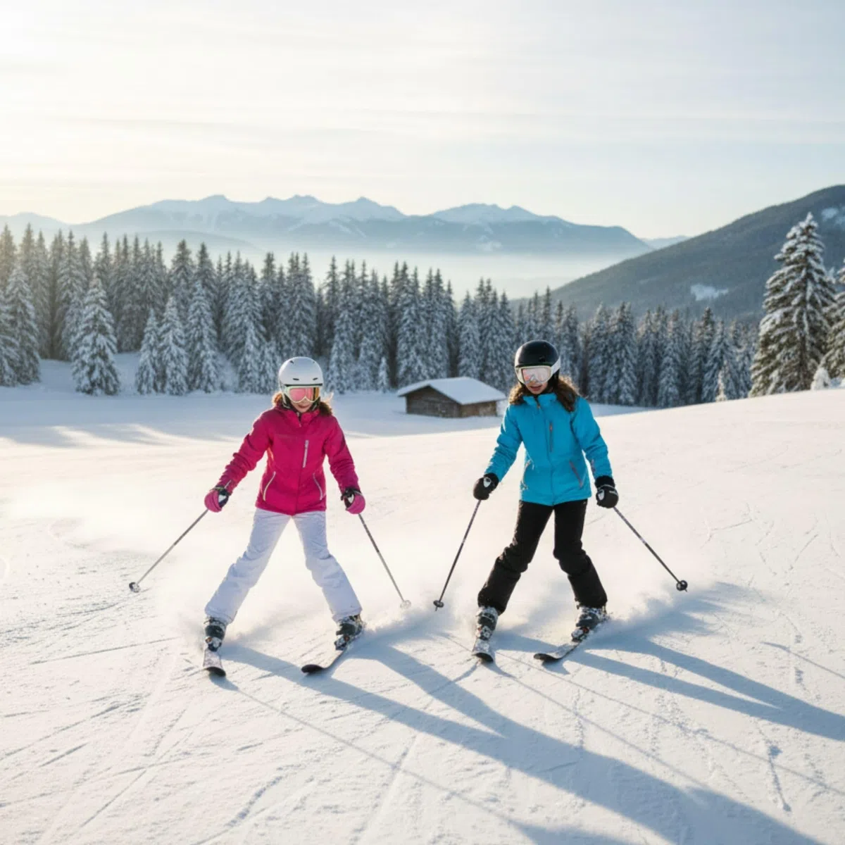 Calze lunghe da Snowboard e Sci Donna termiche, con Protezione in Spugna, Calzini Termici Invernali in termocotone, Calzettoni per Neve, Calza da Montagna, 2 Paia Nero taglia 35-40