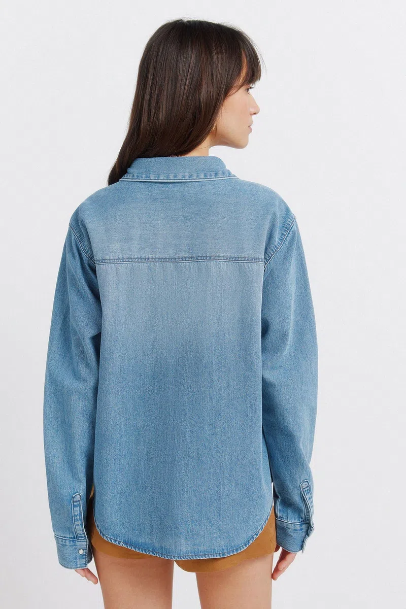 Springfield L/S Denim with Studs Shirt Camicia Donna