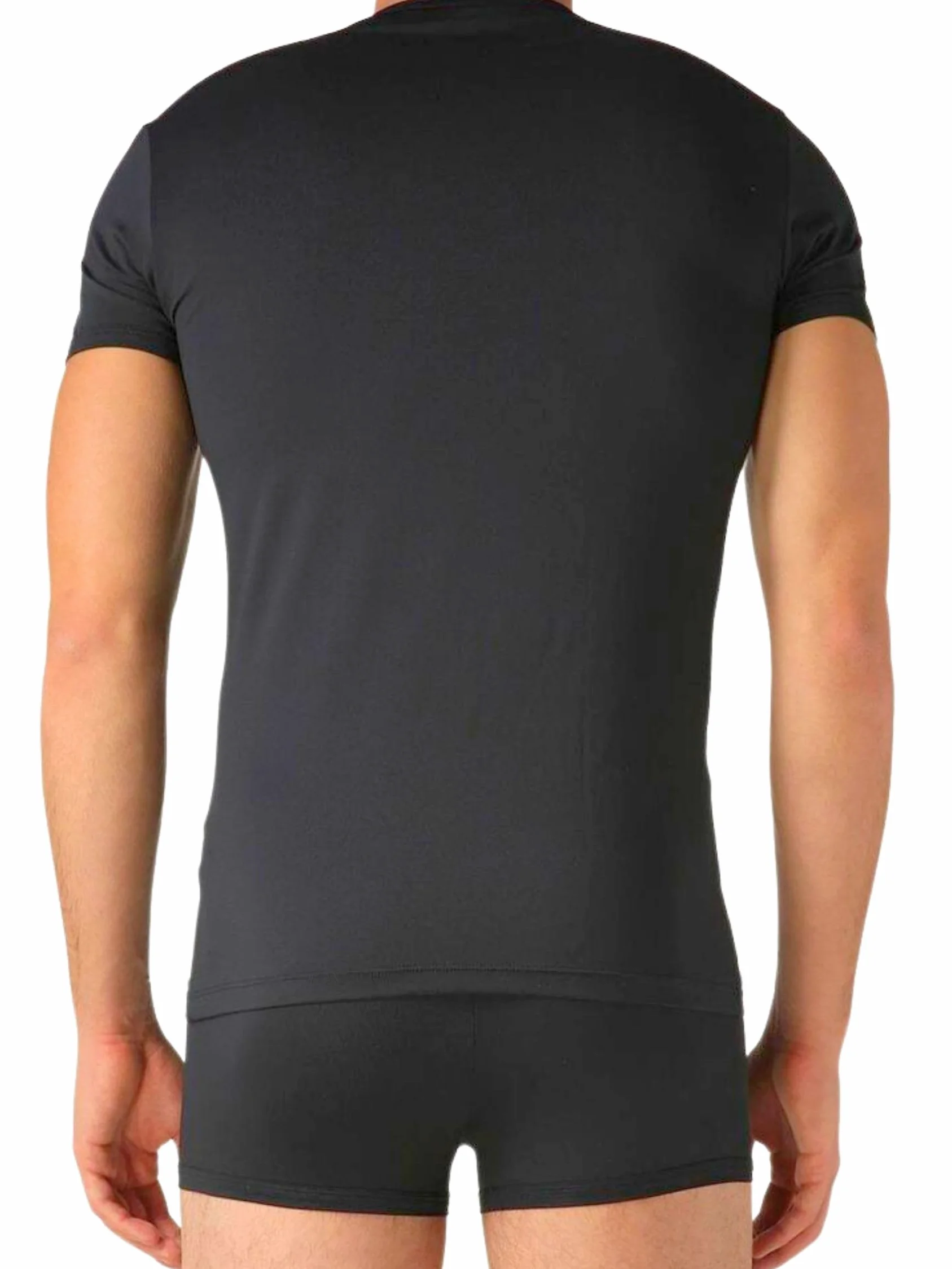 Liabel 2 Maglie Termiche Uomo 100% Caldo Cotone Interlock Nuova Maglia Termica Uomo in Thermocotton Soffice e Vaporosa Maglia Intima Uomo Cotone Bianche o Nere S-XXL