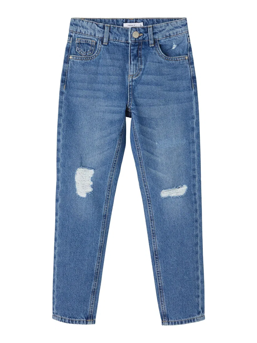 Name IT - Nkfrose HW Mom An Jeans 1091-do Noos, Jeans Bambine e Ragazze