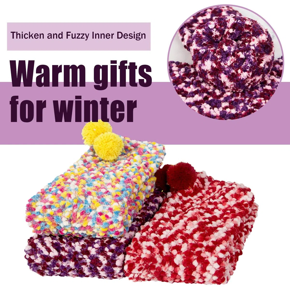 Donna Inverno Calze Calzini Regalo Natalizi Ragazza Cupcake Calzini Termici Divertenti AccessoriRegali di compleanno di San Valentino e Festa della Mamma in vari colori Calze