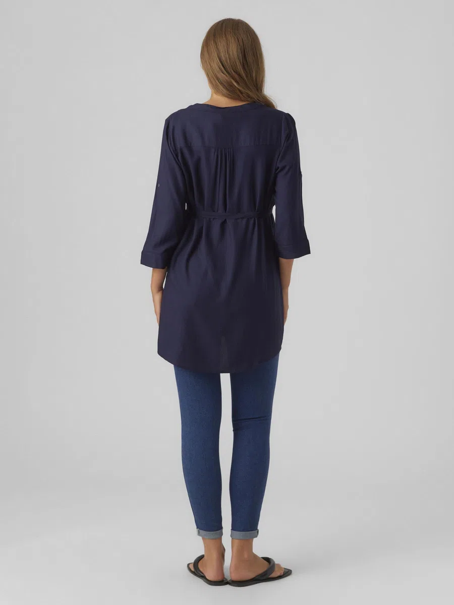 Mamalicious Mlmercy 3/4 Woven Tunic Noos Eco A. Camicetta Lunga Donna (Pacco da 1)