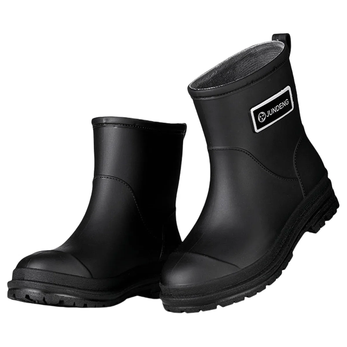 Stivali corti da donna in gomma semi-alti, antiscivolo, impermeabili, comodi, suola spessa, ammortizzanti, per esterni, fango, giardino, 36-40