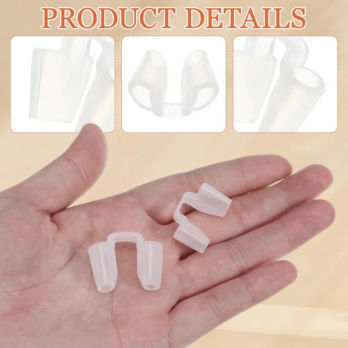 Baluue 2 supporti per narici per rinoplastica, supporto interno per naso, in silicone, per recupero post-intervento chirurgico e prevenzione della deformazione