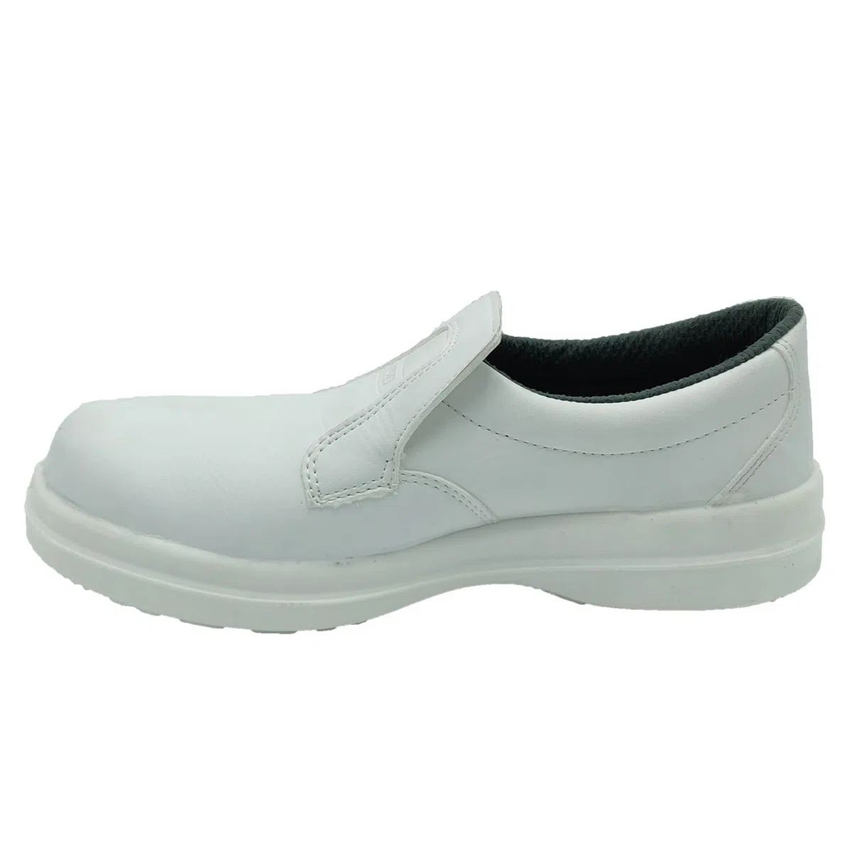 Scarpa Antinfortunistica Bianca Unisex Made in Italy Sanitaria Ristorante Senza Lacci Mocassino da Lavoro Uomo Donna Suola in Microfibra inodore