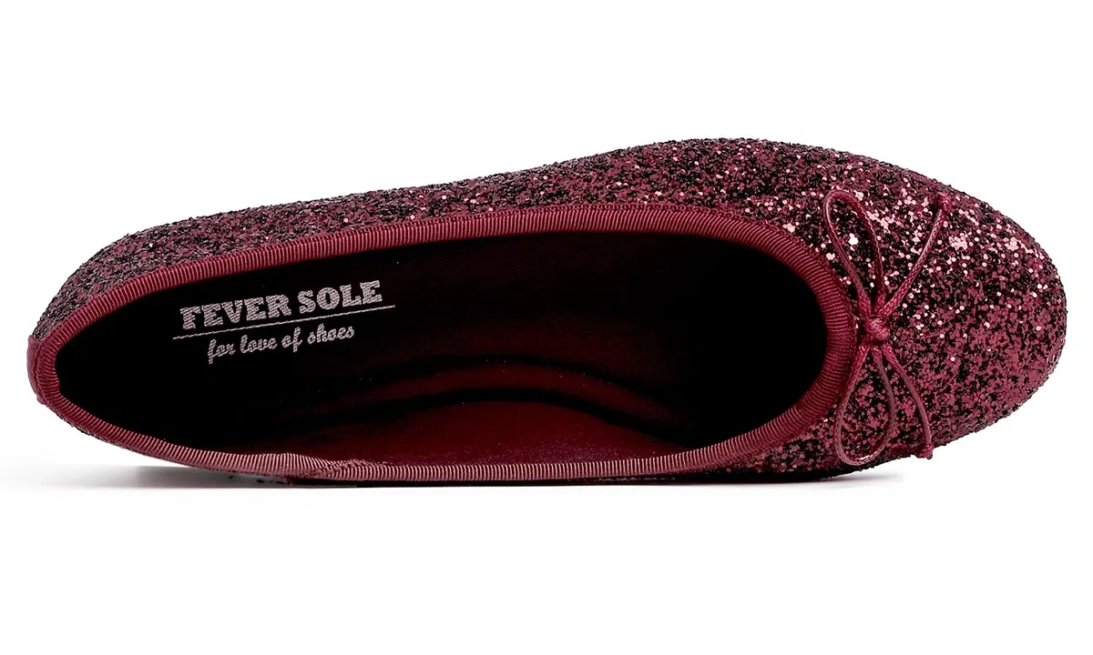 Feversole Ballerina in Vernice Colorata con Cuscino in Memory Foam per amaretti da Donna