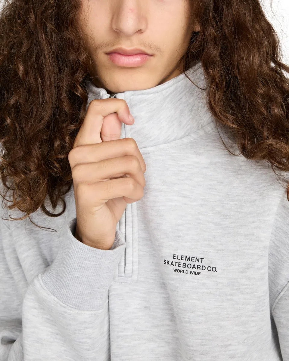 Element Co Quarter Zip Maglione Uomo (Pacco da 1)