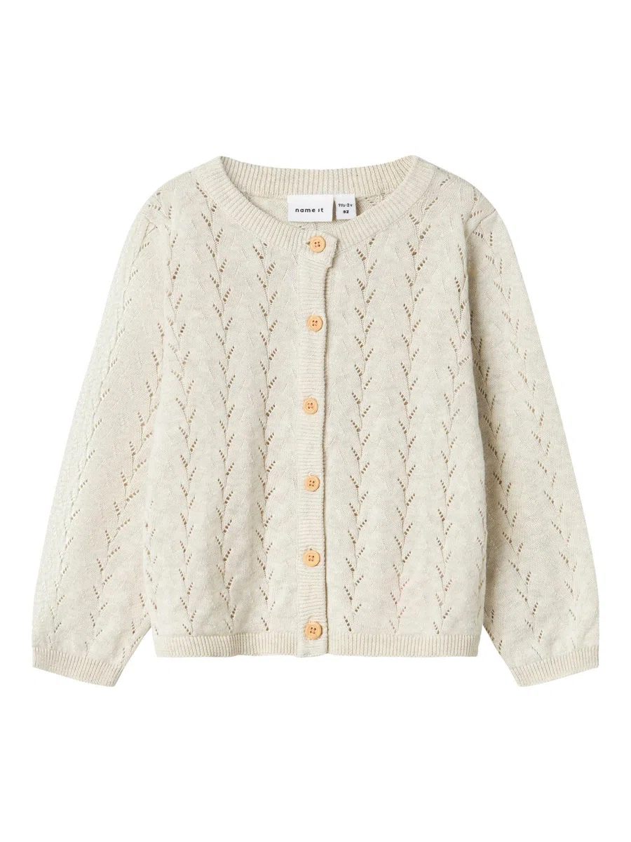 NAME IT Nmfbanni LS Knit Card Noos Maglione Cardigan Bambine e Ragazze
