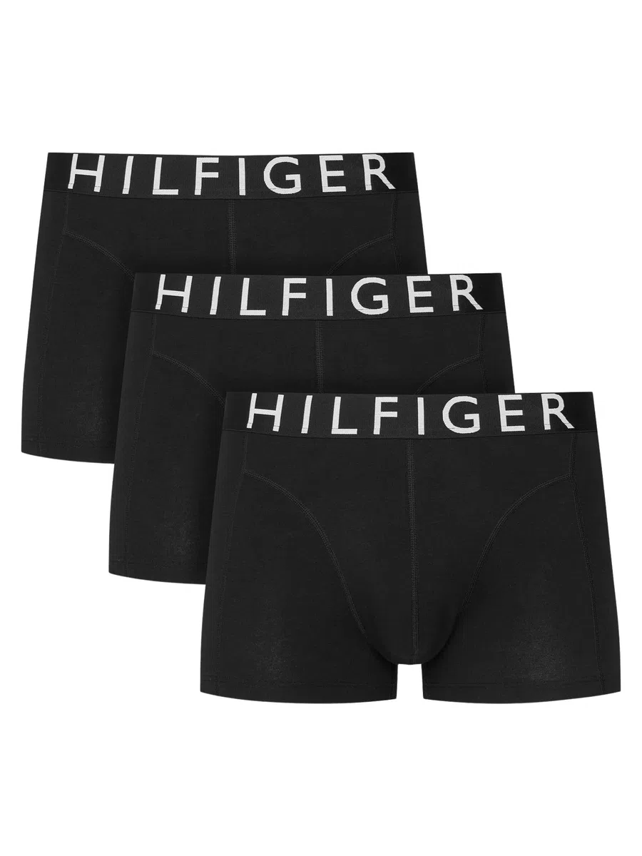 Tommy Hilfiger Uomo Pantaloncini Boxer Confezione da 3 con Fascia con Logo