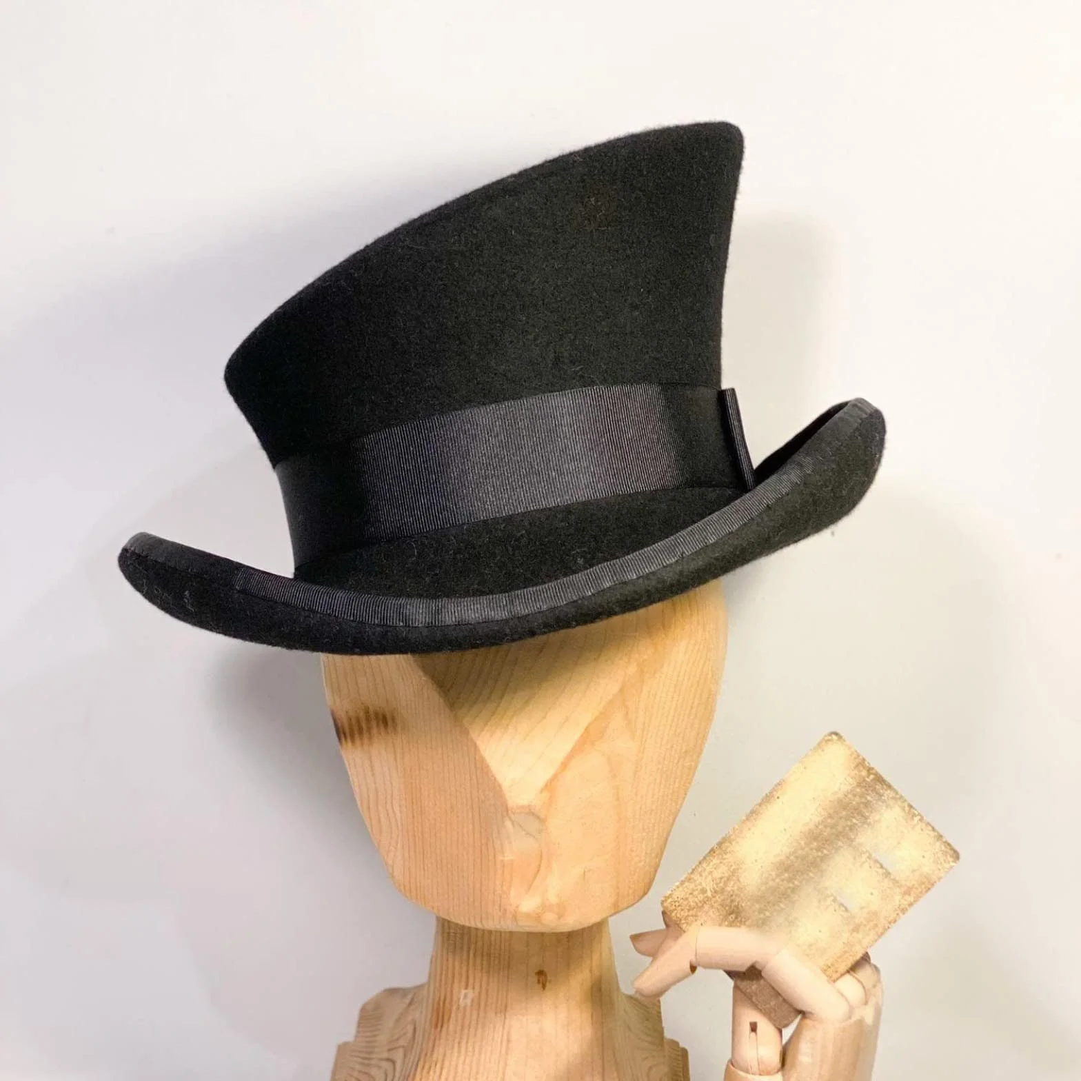 Cappello a cilindro asimmetrico cappello di lana donna uomo unisex cappello a vapore punk cappello a cilindro cappello a cilindro cappello decorativo alla moda cappello peloso