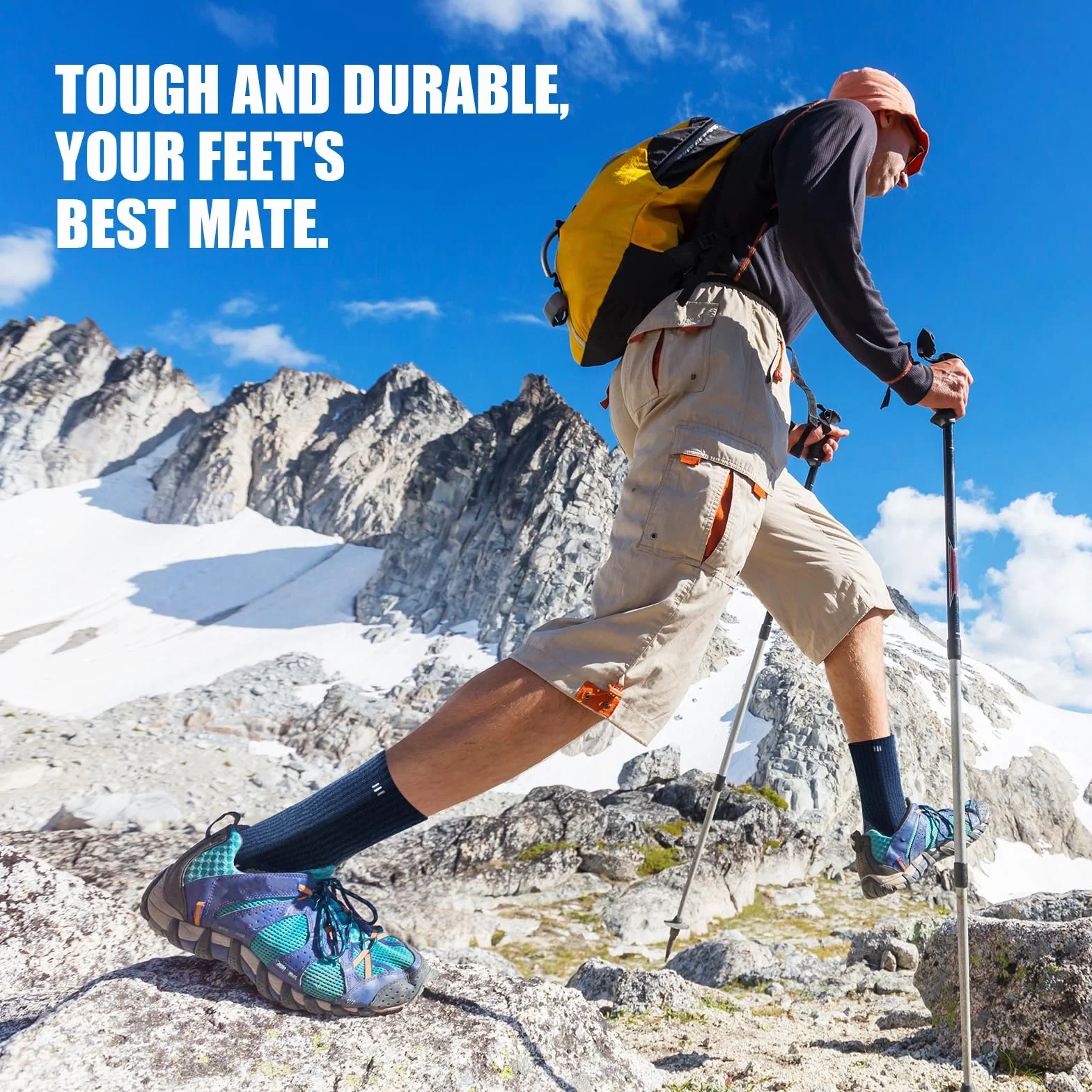 Circorld Calze Uomo Traspiranti Cuscino Uomo Donna Calzini Sportivi Spugna Running Lavoro Calze per Trekking Sportive Corsa 5 Paia