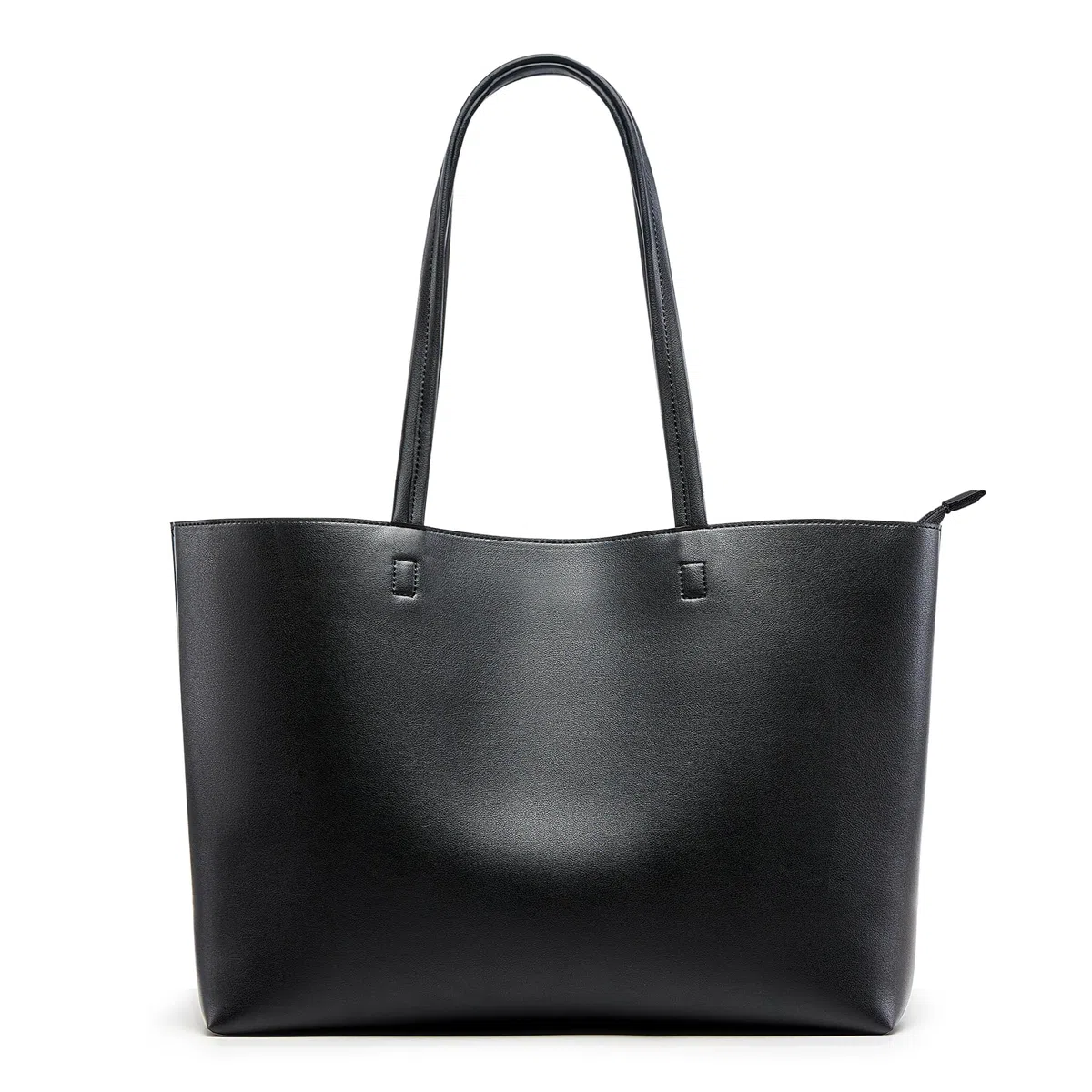 KALIDI - Grande borsa a mano da donna in pelle sintetica PU, shopper, tote bag, impermeabile, con chiusura lampo, per lavoro, viaggi, shopping, scuola