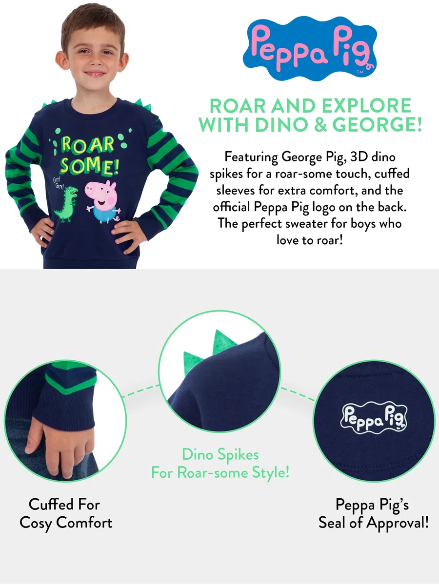 Peppa Pig Felpa per Ragazzi George Pig