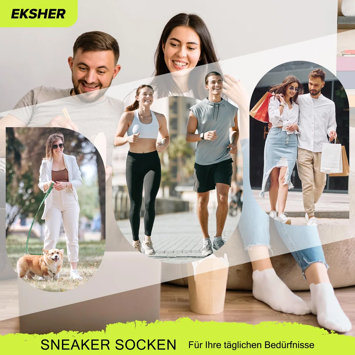 10 Paia Calze Corti Uomo & Donna Cotone Calzini Sportivi Traspirante Fantasmini Uomo da Running Unisex Estate 35-50