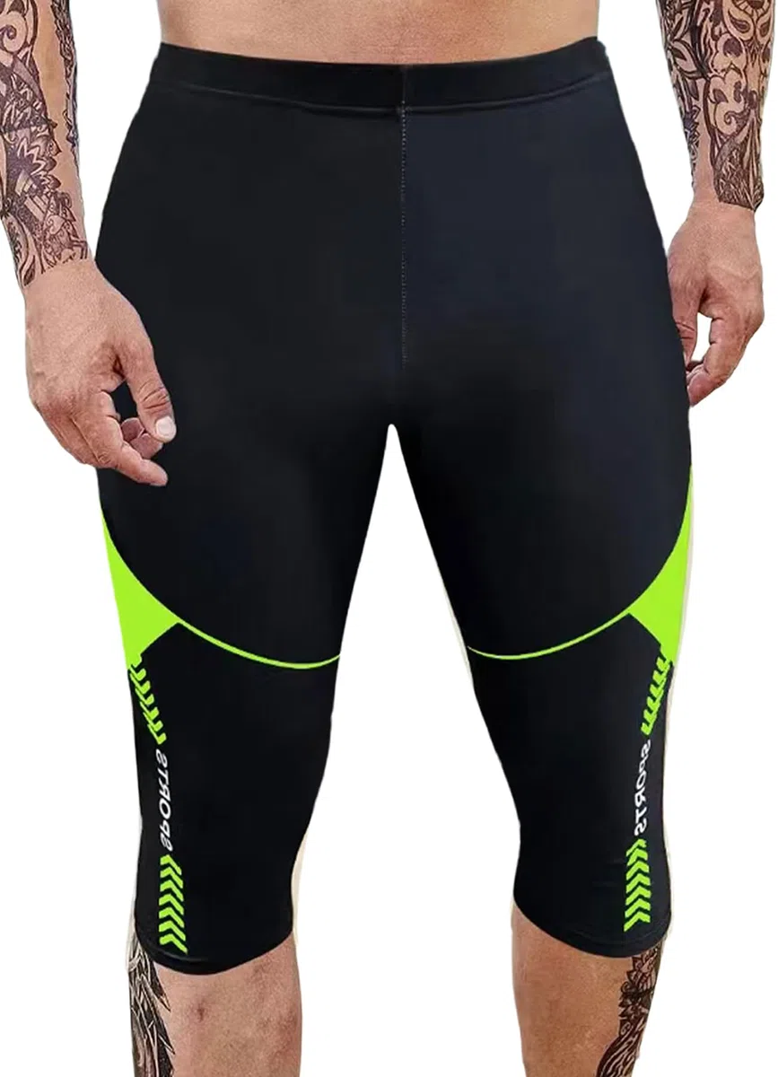 FEOYA Jammer - Costume da bagno da uomo, ad asciugatura rapida, costume da bagno a pantaloncini, da spiaggia, surf, fitness, allenamento