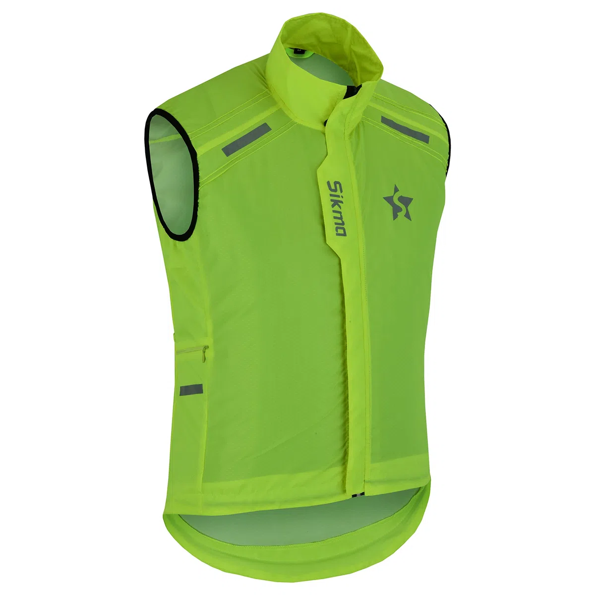 Sikma Gilet da ciclismo da uomo, da donna, impermeabile, antivento, da corsa, unisex, ad alta visibilità, gilet/giacca