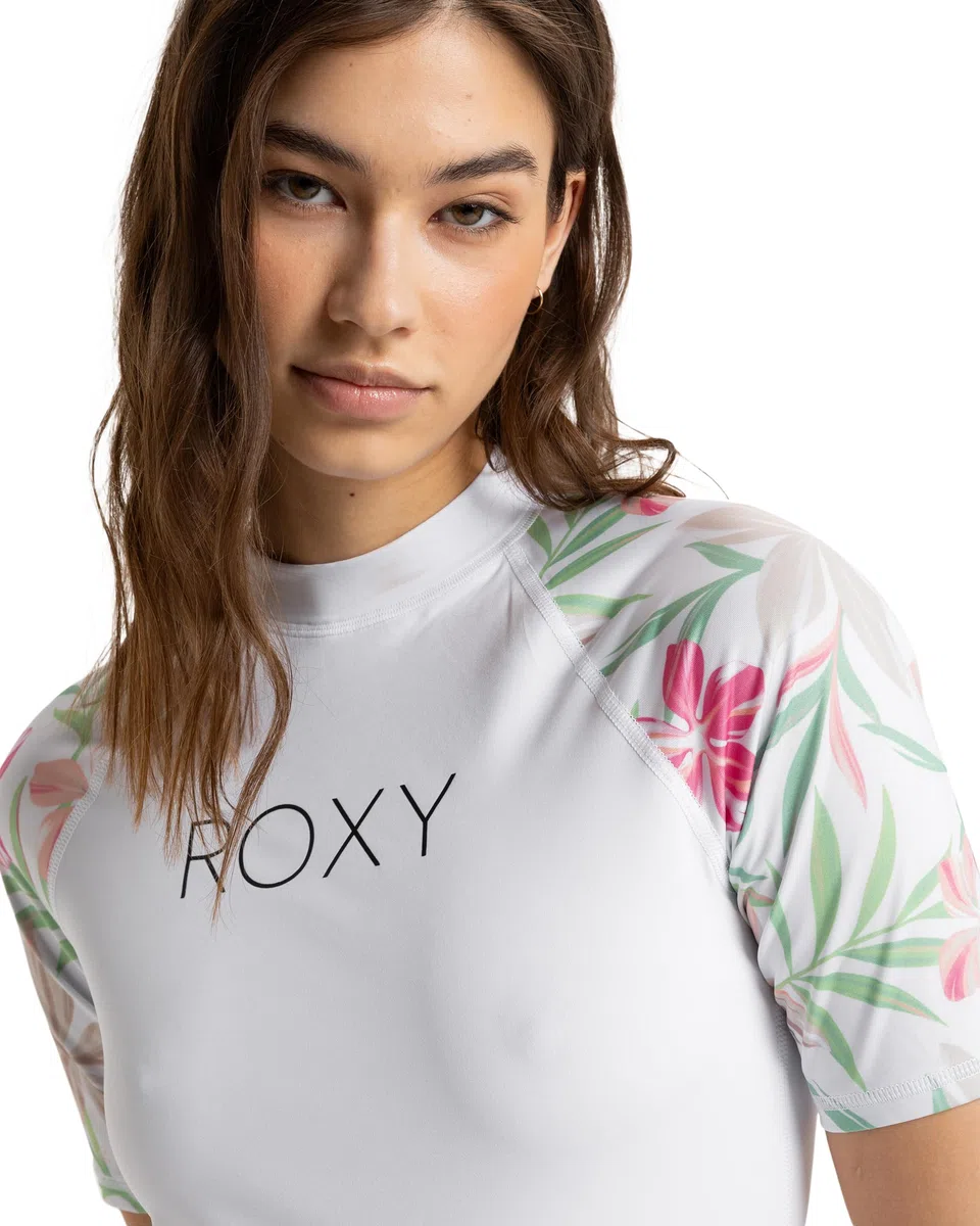 Roxy Sea Bloom in Full Moon Rashguard Donna (Pacco da 1)
