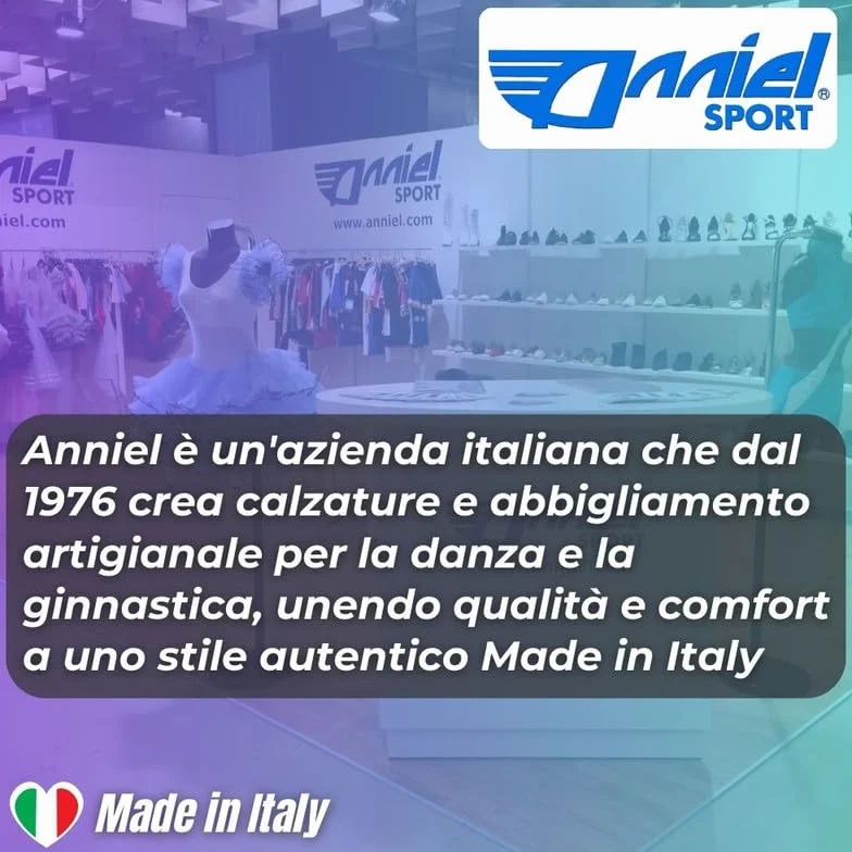Anniel 2038 Scarpe da Ginnastica Artistica in Pelle. 100% Made Italy