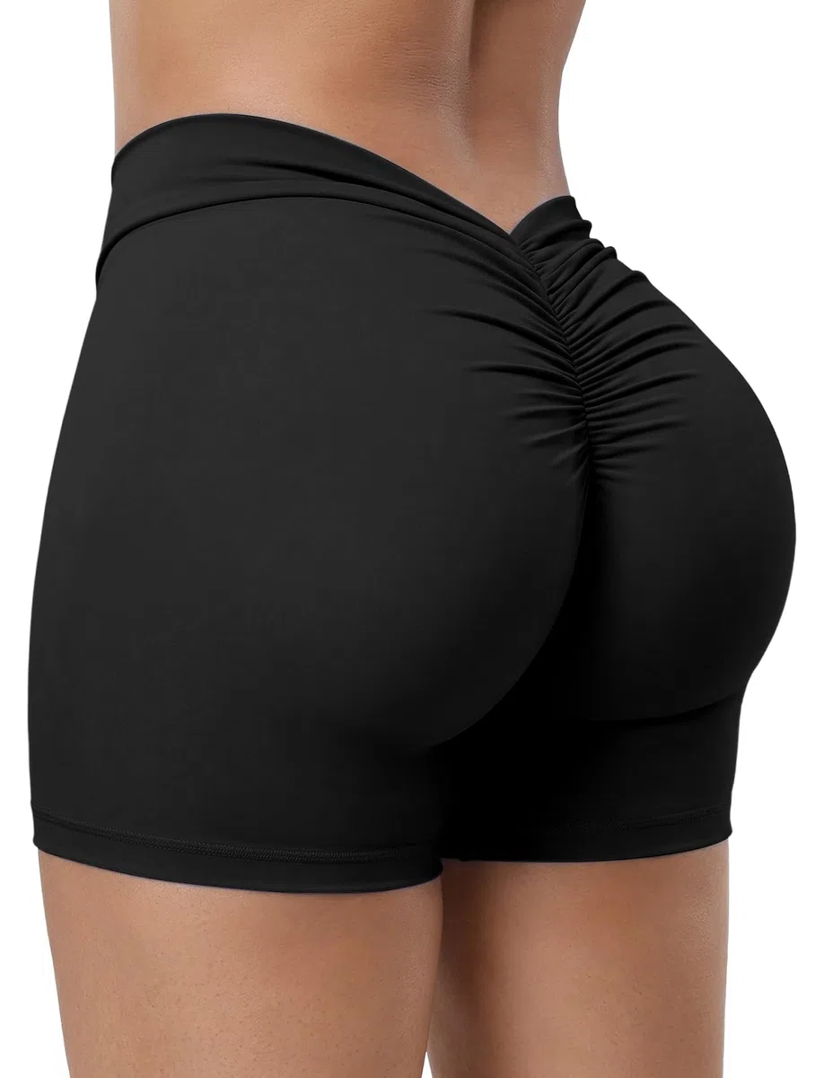 STARBILD Pantaloncini Donna Sportivi Scrunch, Leggins Corti Vita Alta Push Up, Booty Shorts Hot Pants per Palestra Fitness Yoga