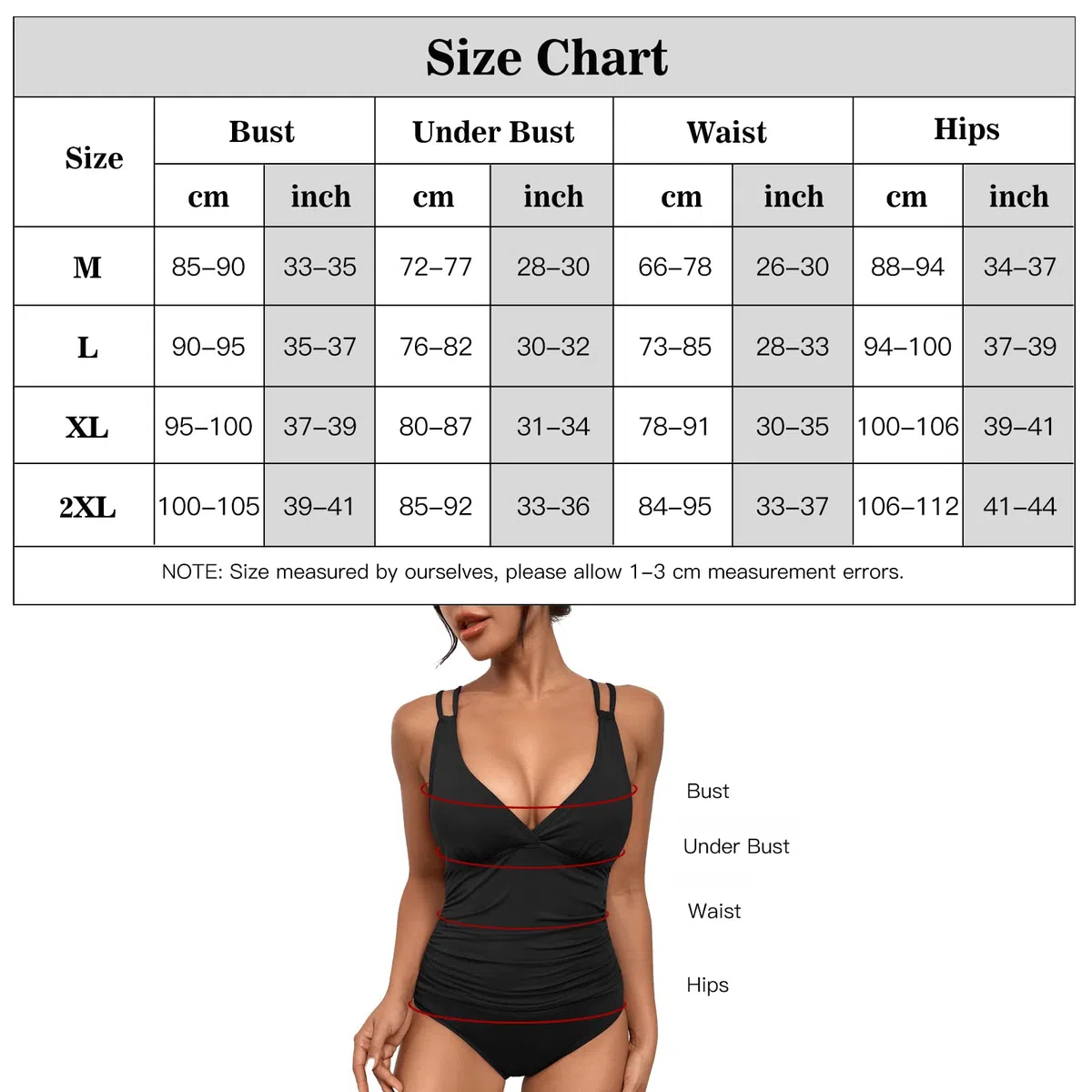 Costume Intero Donna Scollo a V Curvy Costumi da Bagno Contenitivo Croce Indietro Intero Modellante Un Pezzo Monokini Mare Piscina Spiaggia Imbottito Costumi Interi Elegante