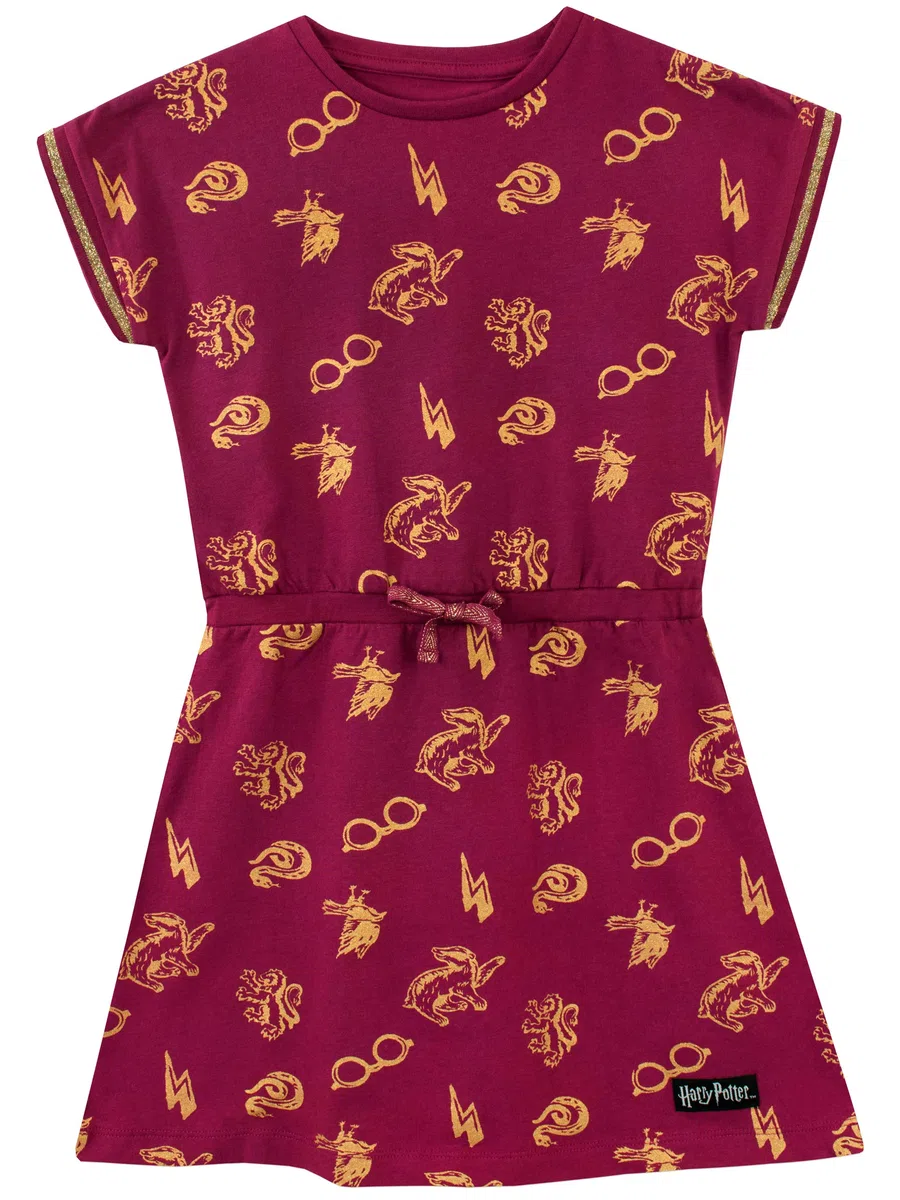 Harry Potter Vestito Bambina | Abito Estivo in Morbido Cotone Vestiti