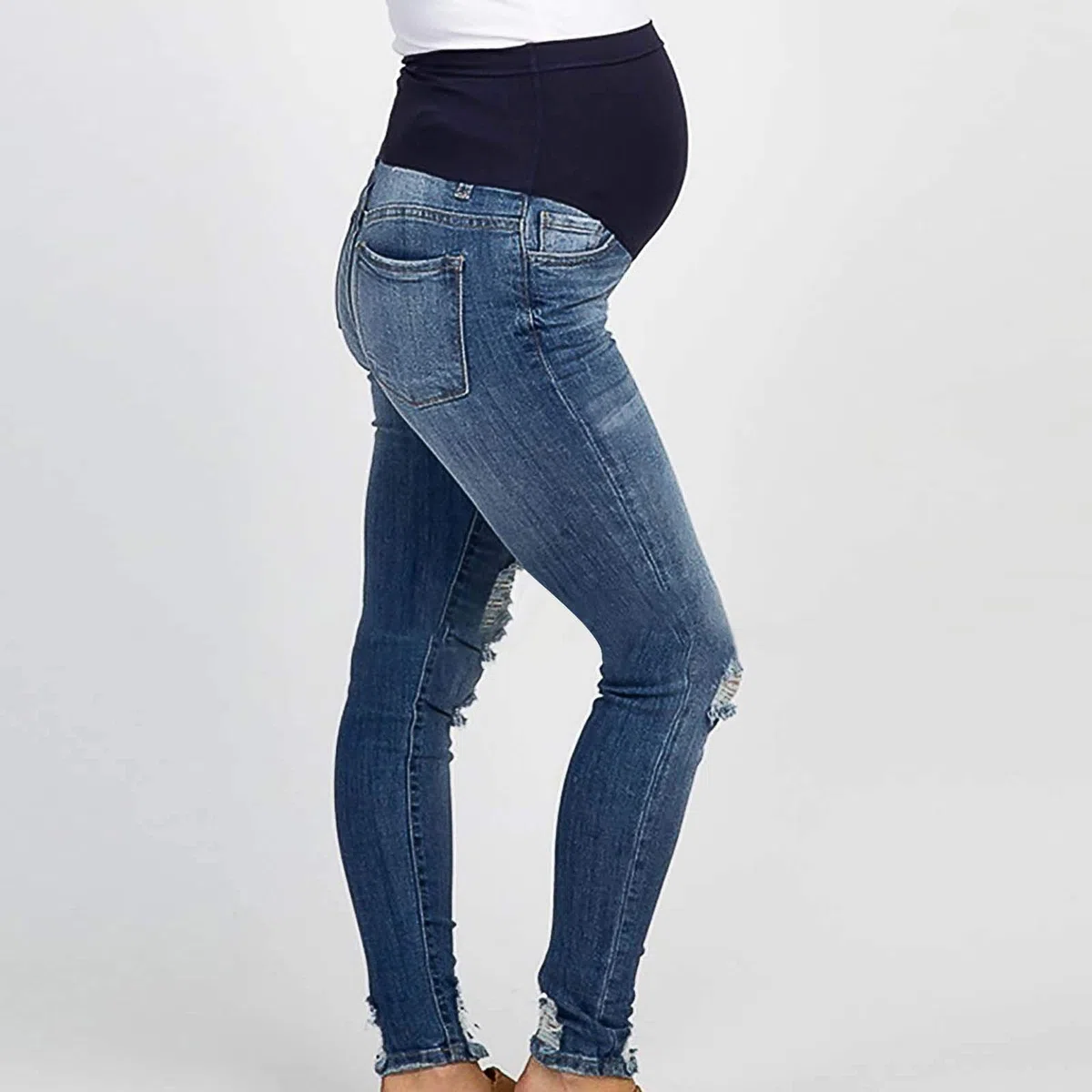 Jeans premaman da donna, jegging maternity, pantaloni premaman in denim, leggings per gravidanza, pantaloni skinny per gravidanza, maternità, jeans
