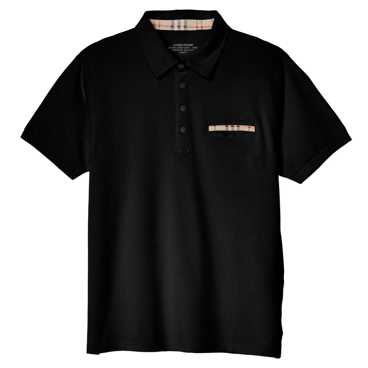 Coveri Maglia a Polo da Uomo Maniche Corte 3 Bottoni 100% Cotone Piquet M L XL XXL 3XL