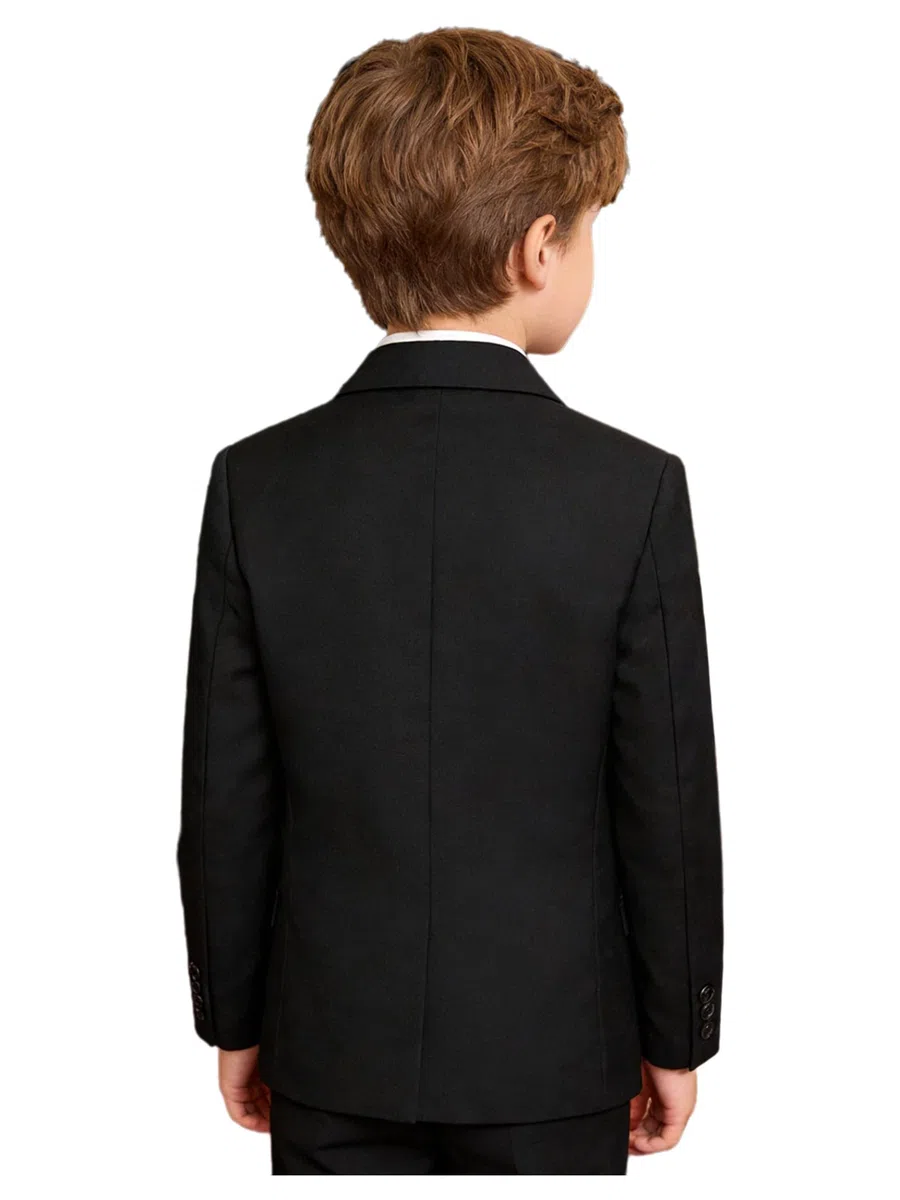 Giacca Ragazzi Blazer di Risvolti Uniforme da Natalizia Taglio Giacca Elegante Suit per Bambini Performance Carnevale Festa Matrimonio Blazer da Sfilata