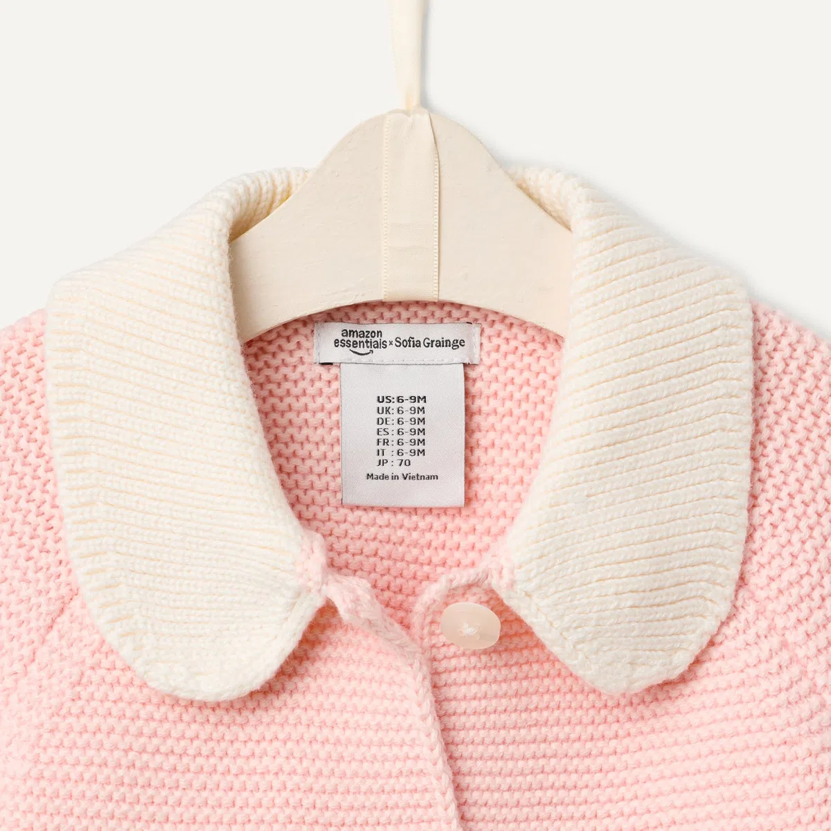 Amazon Essentials x Sofia Grainge Giacca in Maglia con Colletto Peter Pan Unisex Bimbi e Bambini