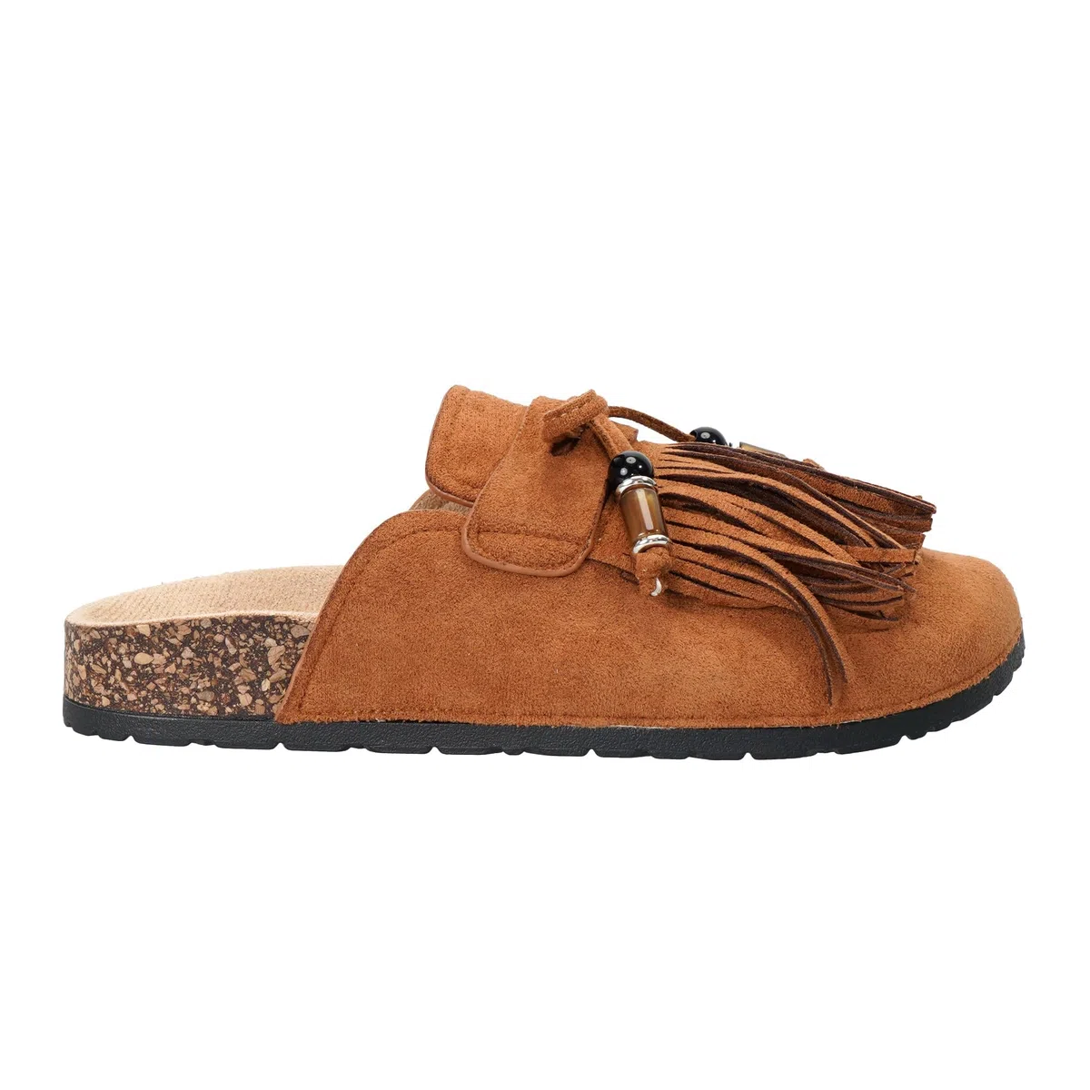 Ciabatte Donna Chiusa Punta con Frange Zoccoli Antiscivolo Design con Cinturino Estive Scarpe da Giardino per Interni ed Esterni