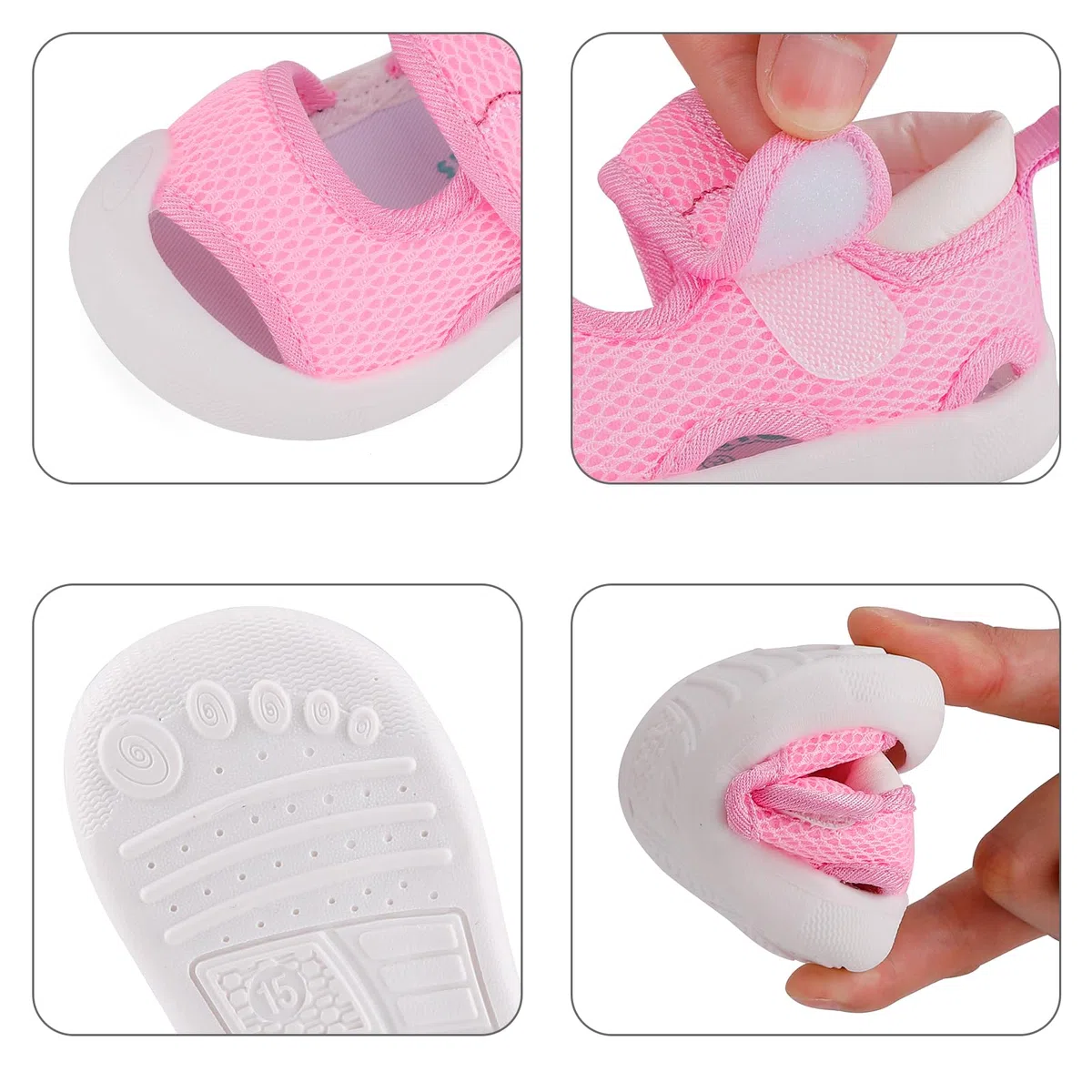 0-3 Anni Sandali Neonato Neonata Estate Scarpe Sandali Primi Passi Bimbo Bimba