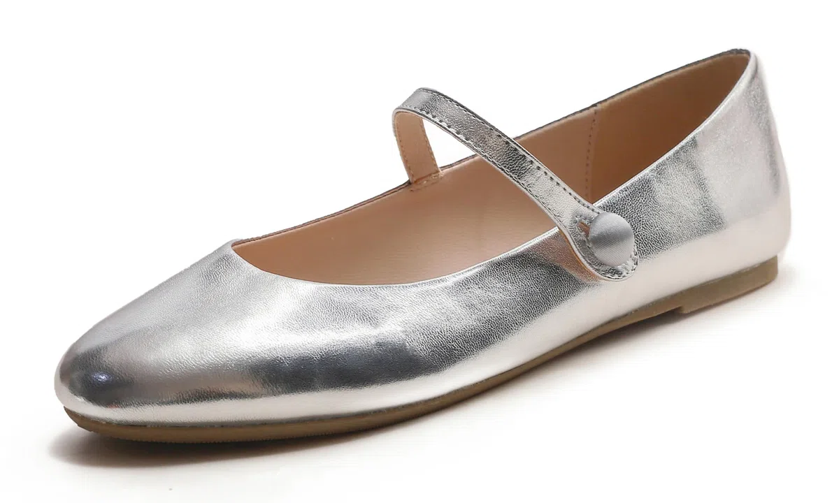 Feversole Women's Mary Jane Fashion，Scarpe Basse Classiche da Donna Décolleté Eleganti Mary Jane con Fibbia Morbida Scarpe da Ballo per Balletto per Donna