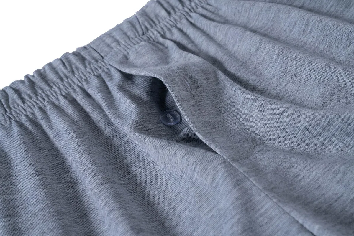 Arshiner Ragazzo Pantaloni Pigiama Confezione da 2 Morbidi e Comodi con Bottoni Anteriori Tinta Unita Casual Lunghi con 2 Tasche Pantaloni del Pigiama per Bambino 7-15 Anni