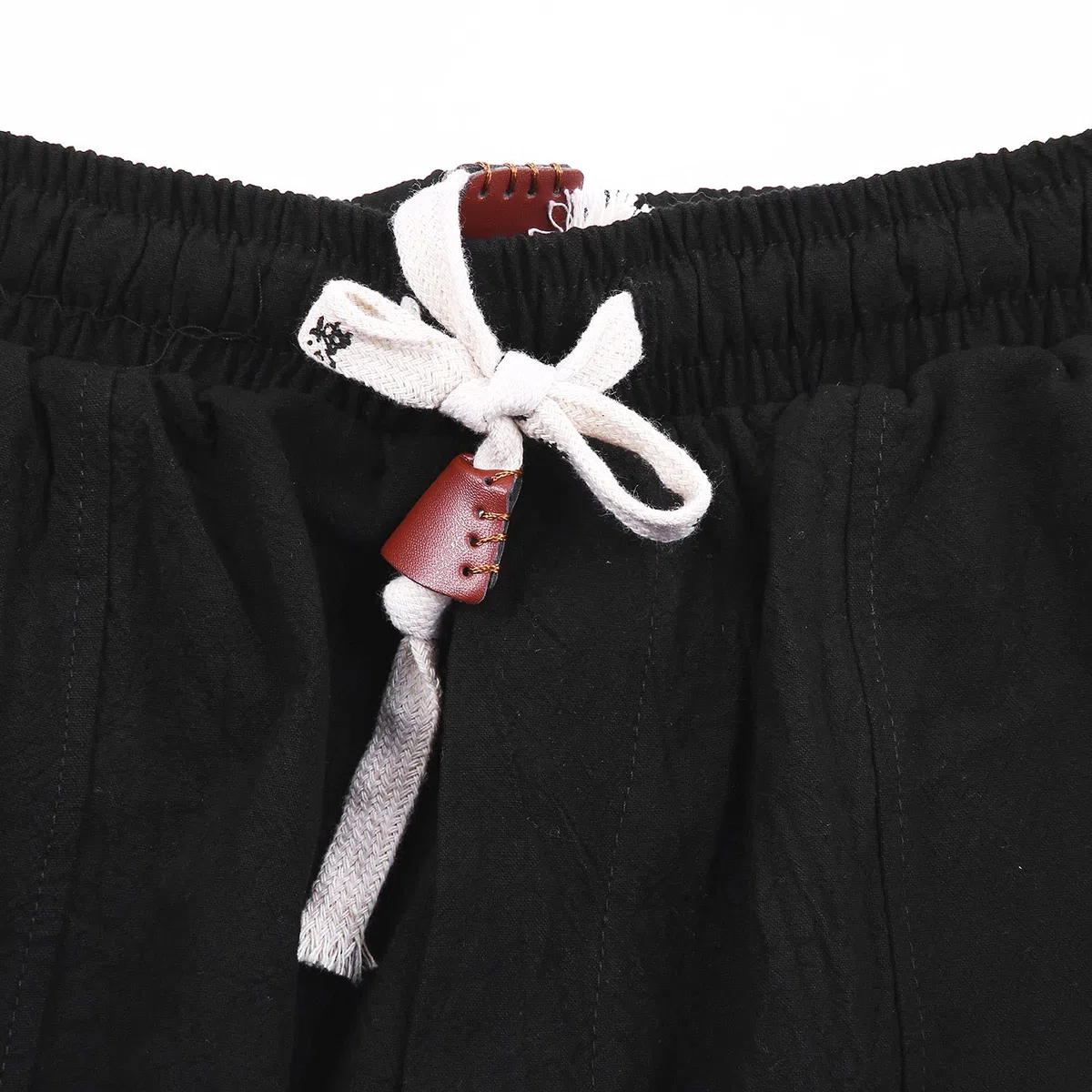 Pantaloni Elastici in Vita Pantaloni Casual da Uomo in Cotone e Lino Pantaloni da Uomo Solidi con Cavallo Basso Pantaloni Escursionismo Invernali