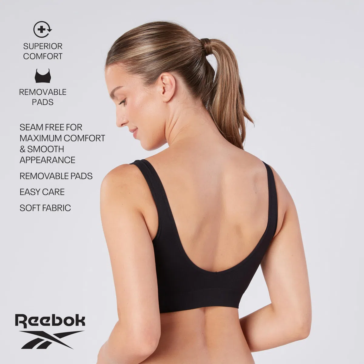 Top Corto Senza Cuciture Reebok da Donna Kira