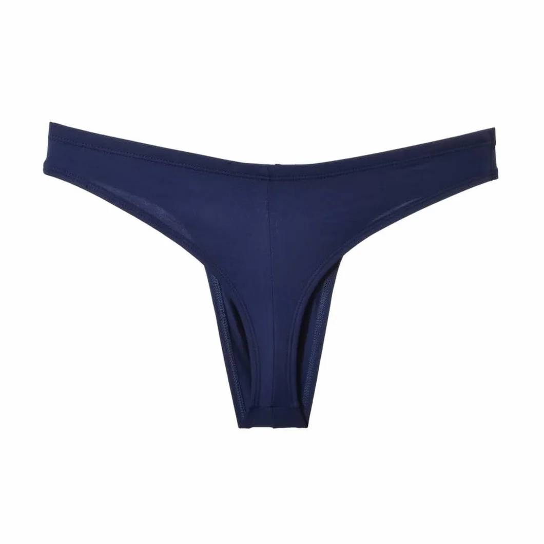 Faringoto Tanga sportiva da uomo, senza cuciture, biancheria intima in cotone a vita bassa