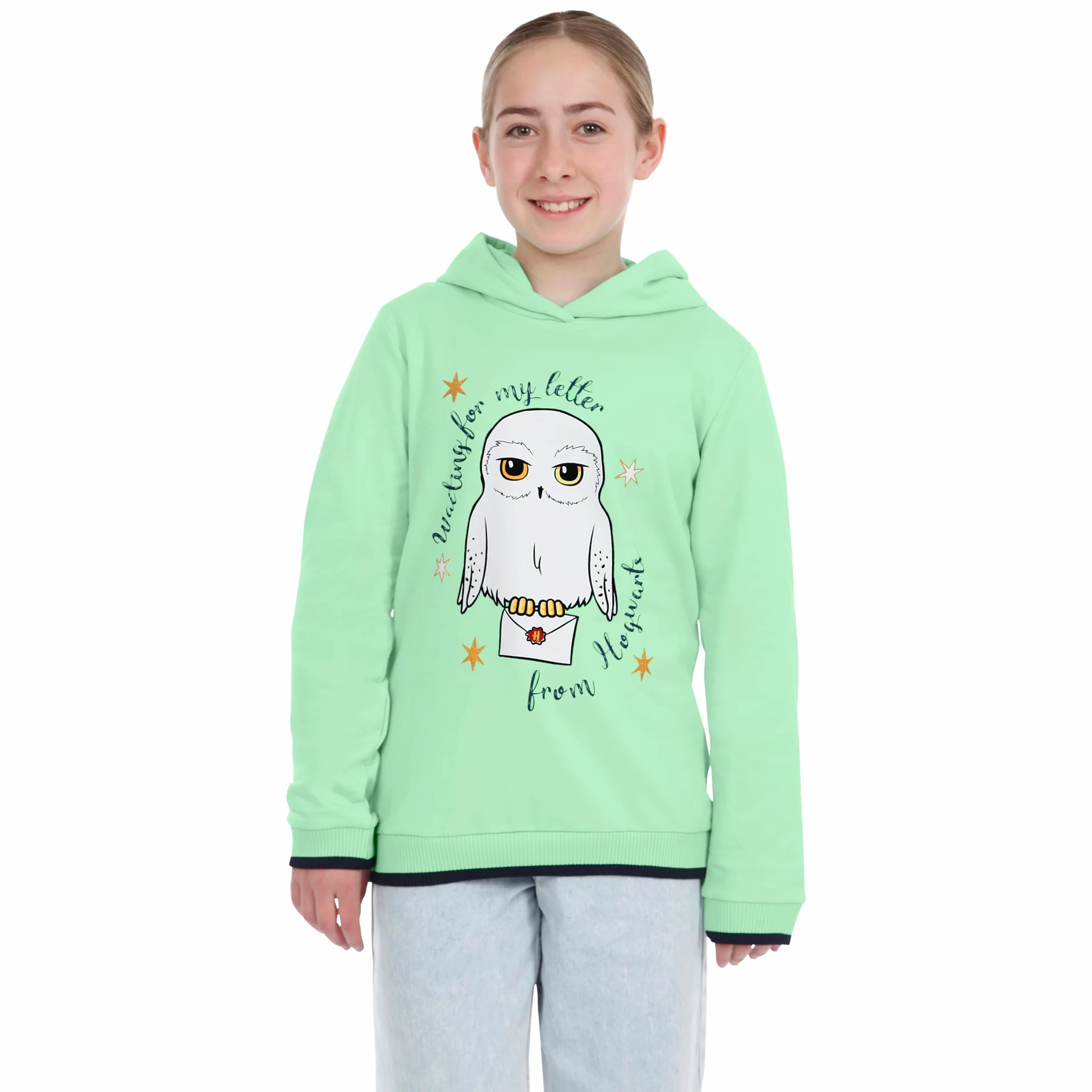 Harry Potter Felpa Bambina | Felpe con Cappuccio Hedwig | Hoodie per Bambini