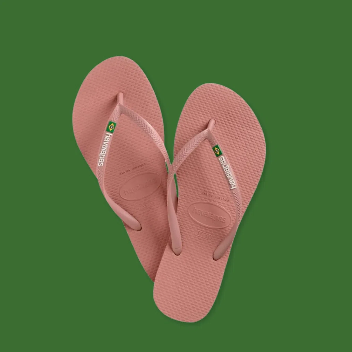 Havaianas - Slim Brasil Logo, Bequeme, Robuste und Leichte Badelatschen für Frauen, Hommage an Brasilien, Flagge auf Riemen und Sohlen