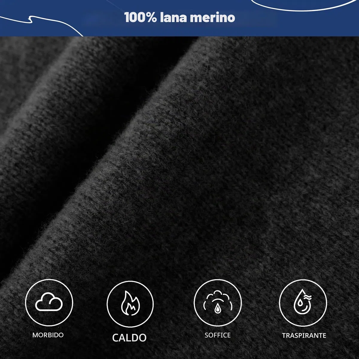 ACUSHLA Passamontagna in 100% lana merino, per donne e uomini, invernale, caldo, con cappuccio, sciarpa, cappello e sciarpa, set in uno