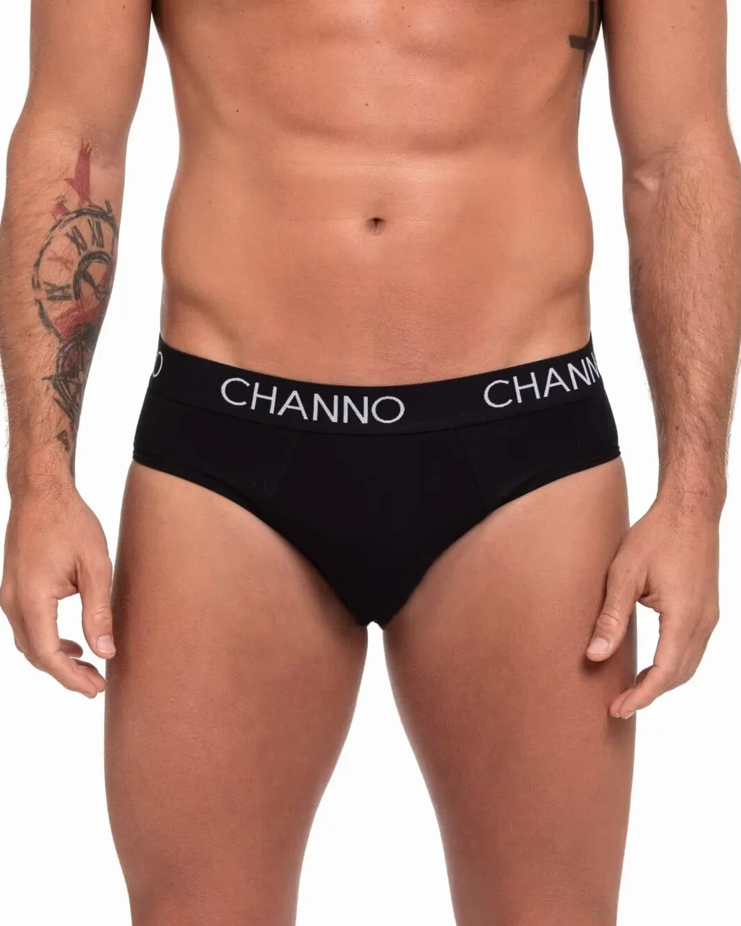 Channo Slip da Uomo in Cotone, Tinta Unita e Uniforme