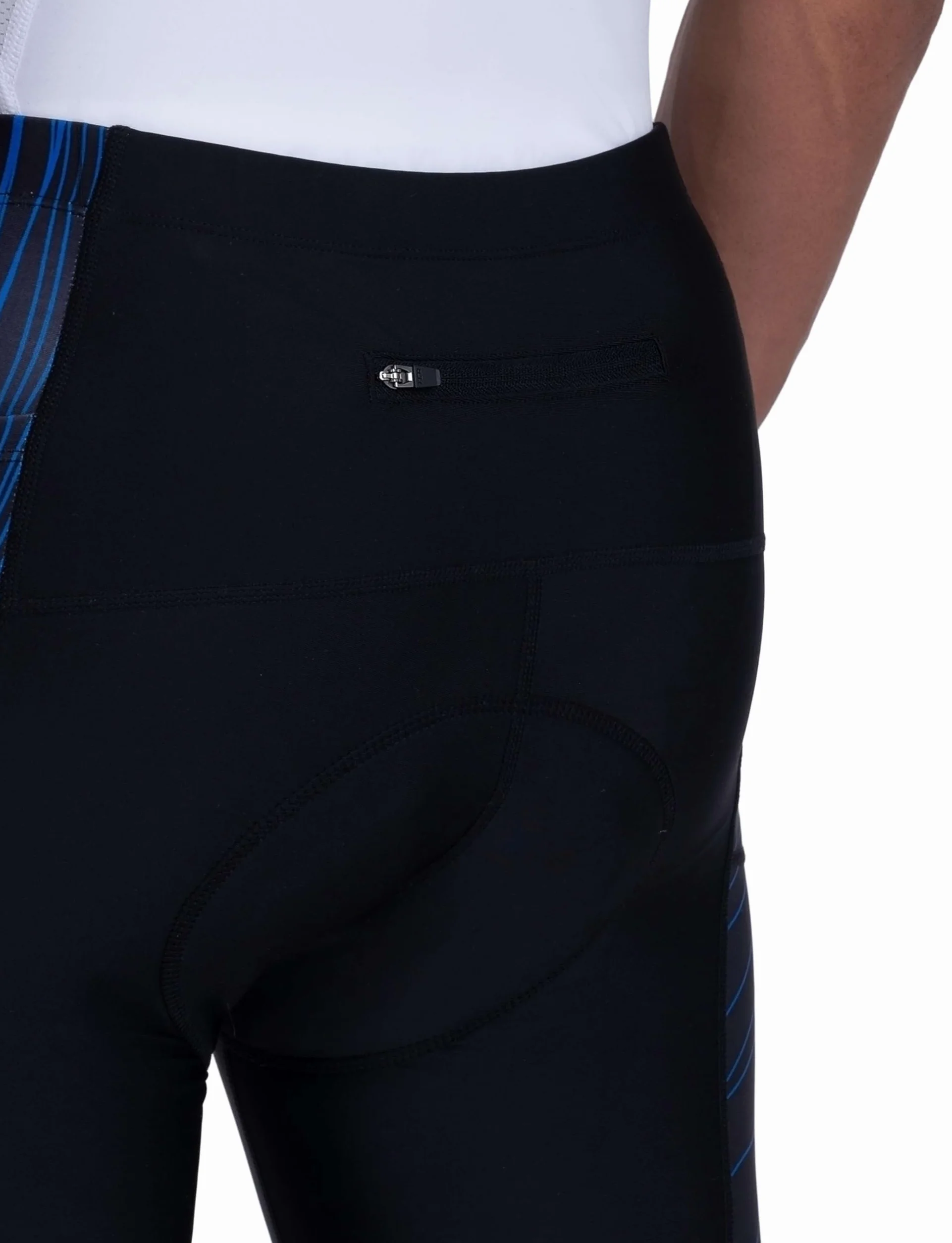 TCA Pantaloncini Ciclismo Imbottiti Slipstream da Uomo, Asciugatura Rapida, Traspiranti e Anti-Scivolo con Tasca Posteriore con Zip. Ideali per Il Ciclismo