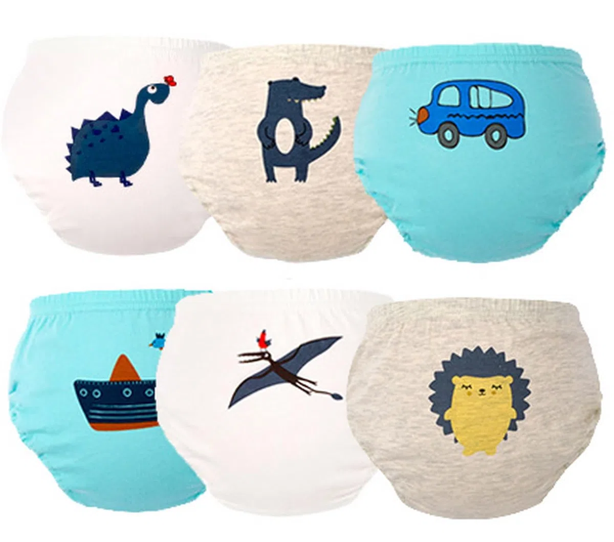 6 Pezzi Mutandine in Cotone per Neonato, Ragazza, Pantaloncini, Mutandine, Mutandine in Moquette, Stampate, in Cartone Morbido, Confortevole