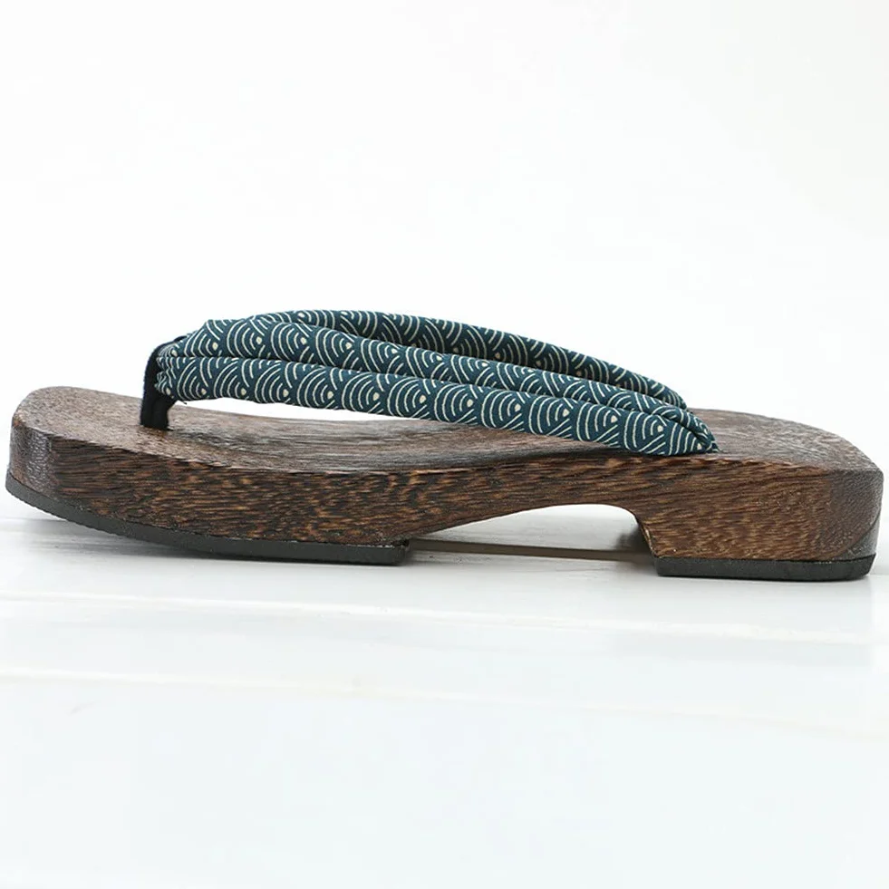 Zoccoli in Legno da Uomo, Sandali Geta Giapponesi, Pantofole Tradizionali con Suola Larga, Flip Flops