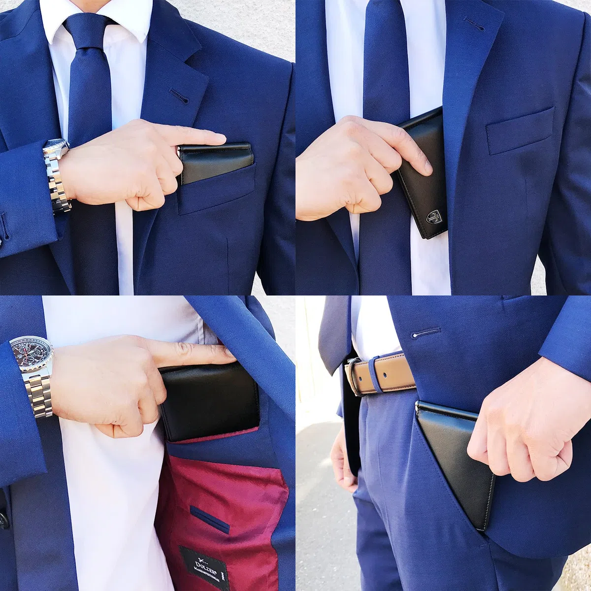 TRAVANDO Portafoglio uomo con protezione RFID VIENNA Porta carte di credito con clip per contanti Porta tessere slim tascabile Porta documenti piccole Raccoglitore tessere banconote sottile Regalo