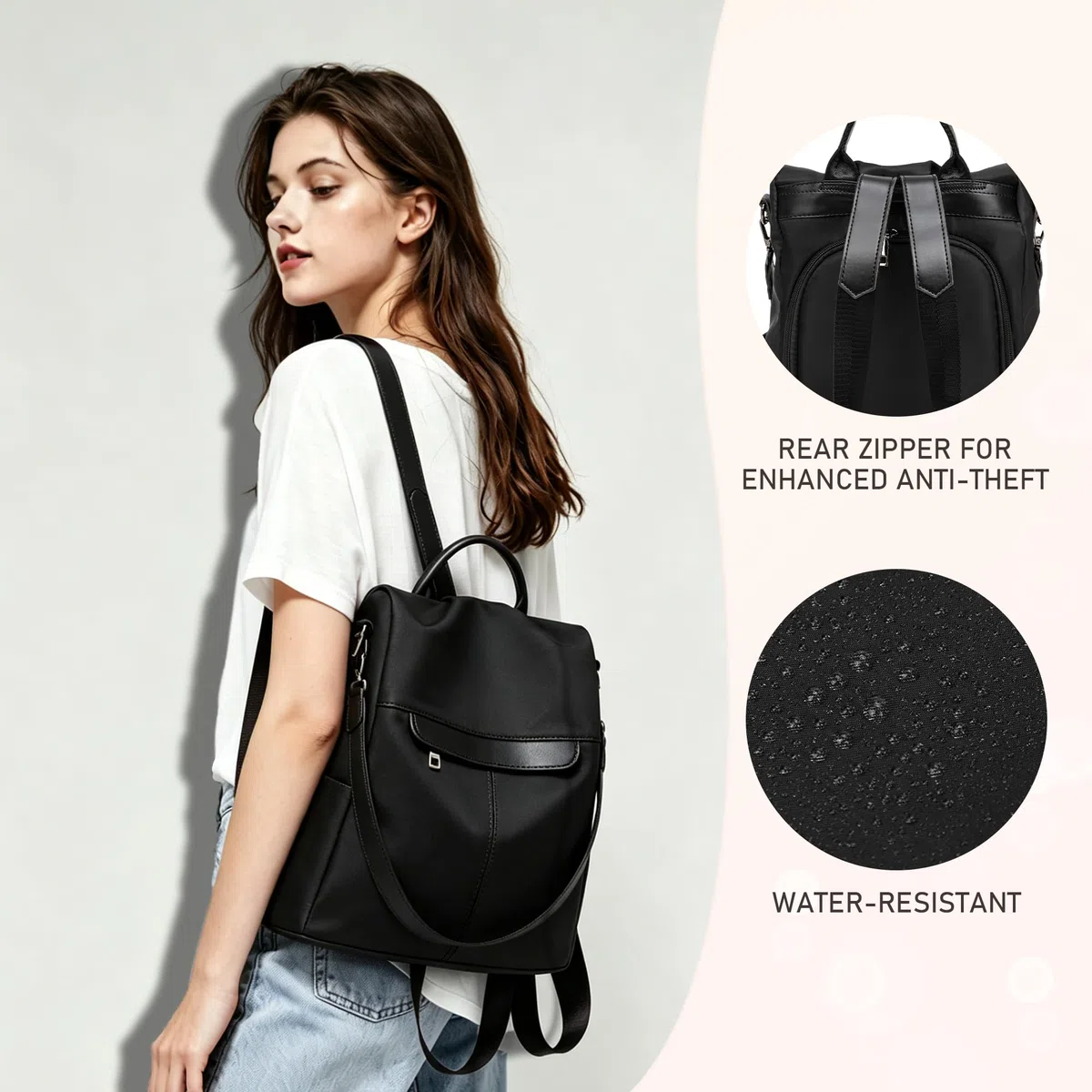 shepretty Zaino da donna Borsa da viaggio Borse Scuola