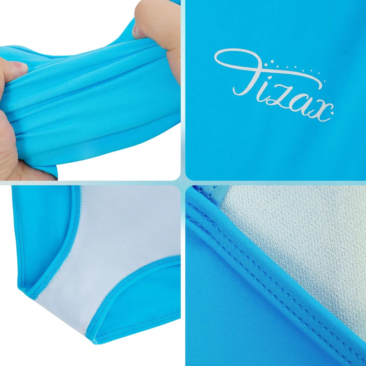 Costume da Bagno Intero per Bambina e Ragazze Cinghie Incrociate Solide Rashguard UPF 50+ Asciugatura Rapida