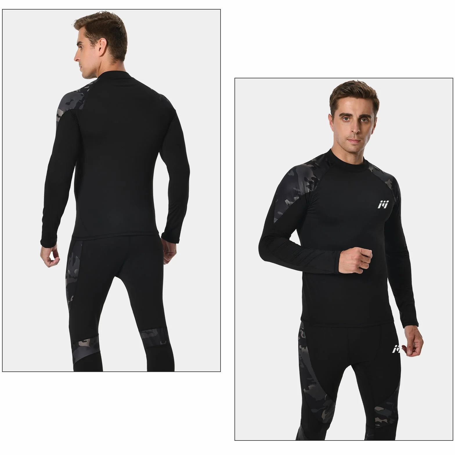 MEETWEE Thermal Underwear Set Biancheria Intima Termica da Uomo
